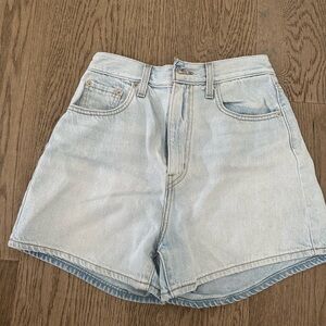 Levi’s high waisted jean shorts